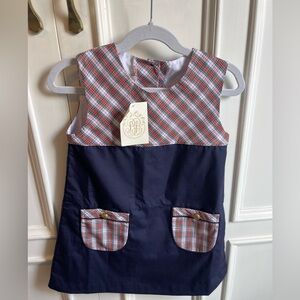 TBBC Jill Jumper - Nantucket Navy with Merritt Park Plaid